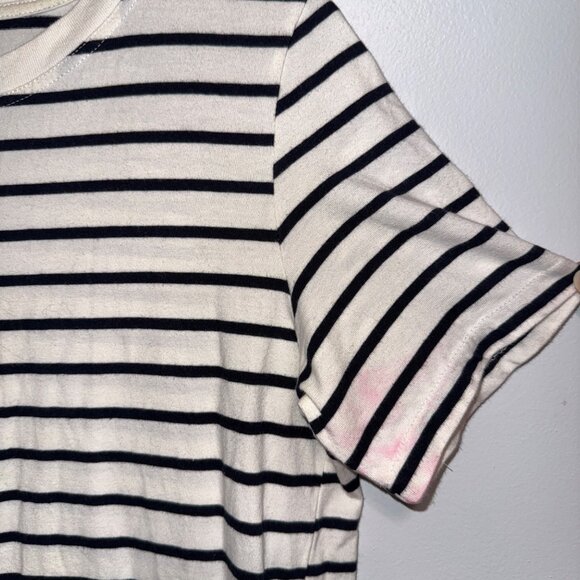 H&M Striped Short Sleeve T-Shirt Dress M Cotton - Picture 3 of 6